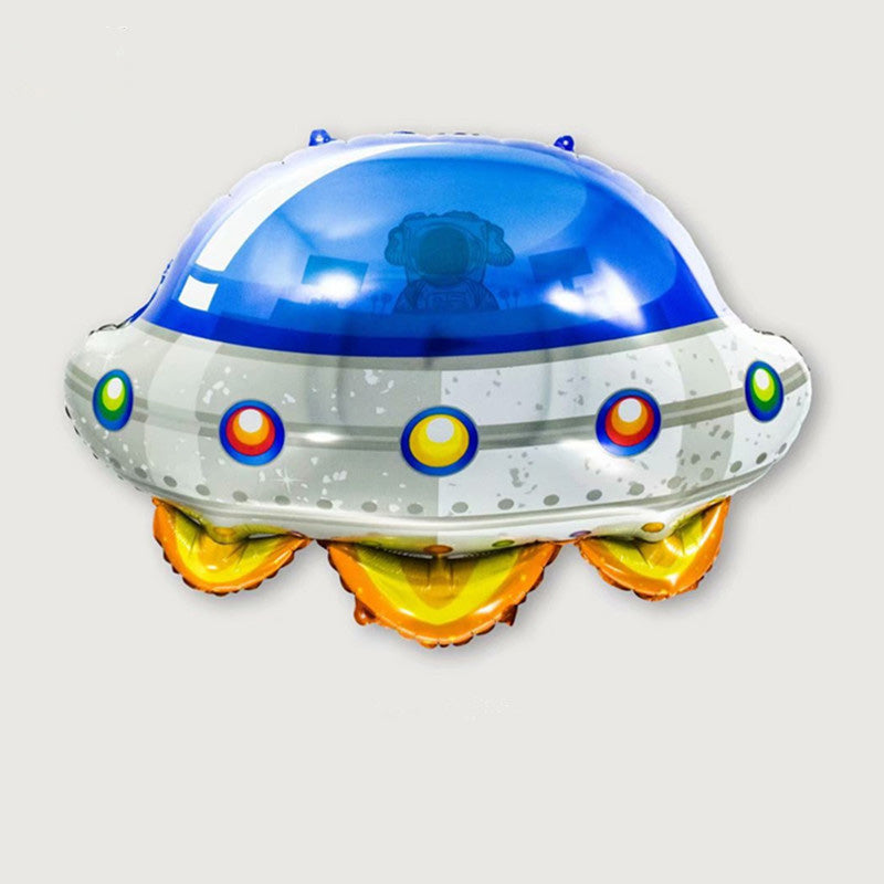 Décoration de Fête Enfant Fusée Astronaute Ballon en Film d'Aluminium BA1