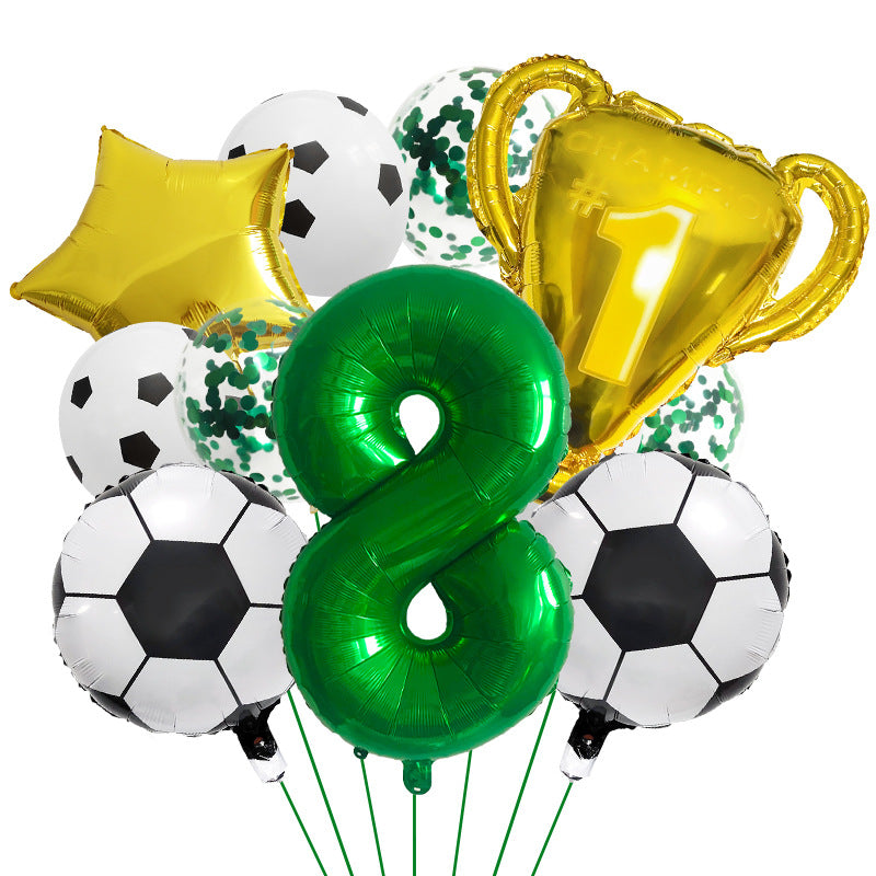 Ensemble de Ballons pour Thème de la Coupe du Monde de Football Numérique 32" BA47