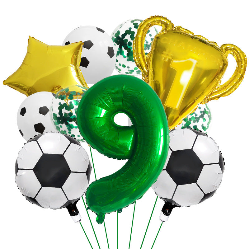 Ensemble de Ballons pour Thème de la Coupe du Monde de Football Numérique 32" BA47