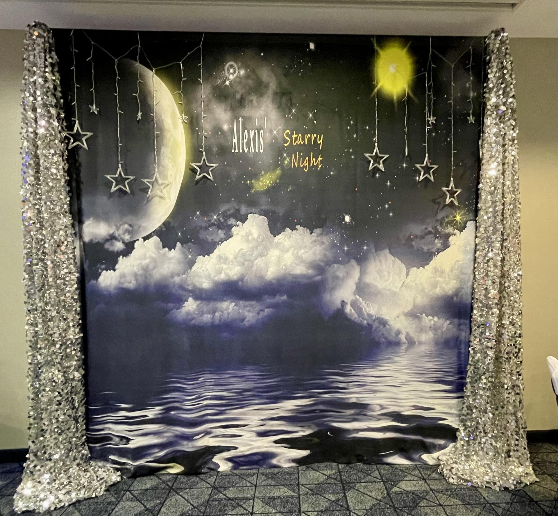 Toile de Fond Nuages Étoiles Espace Photographie  SH-712