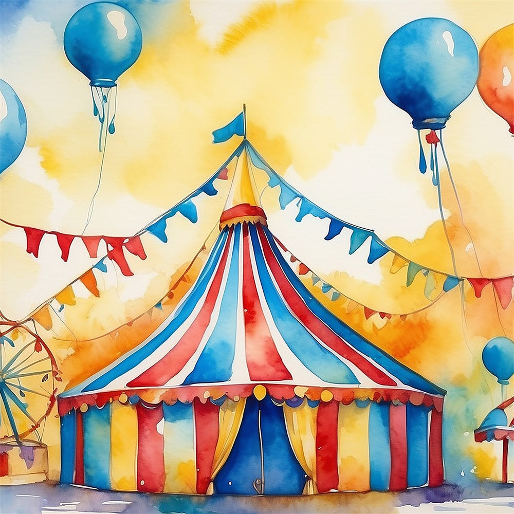 Toile de Fond Cirque Tente Décorations Guirlandes BRP1-170