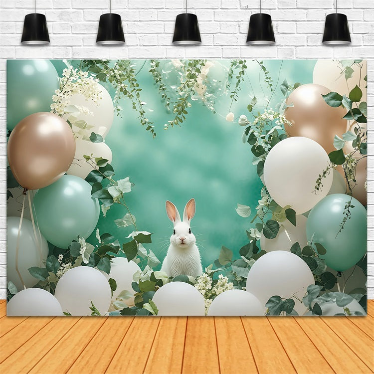 Toile de fond Pâques Lapin Ballon Printemps BRP1-305
