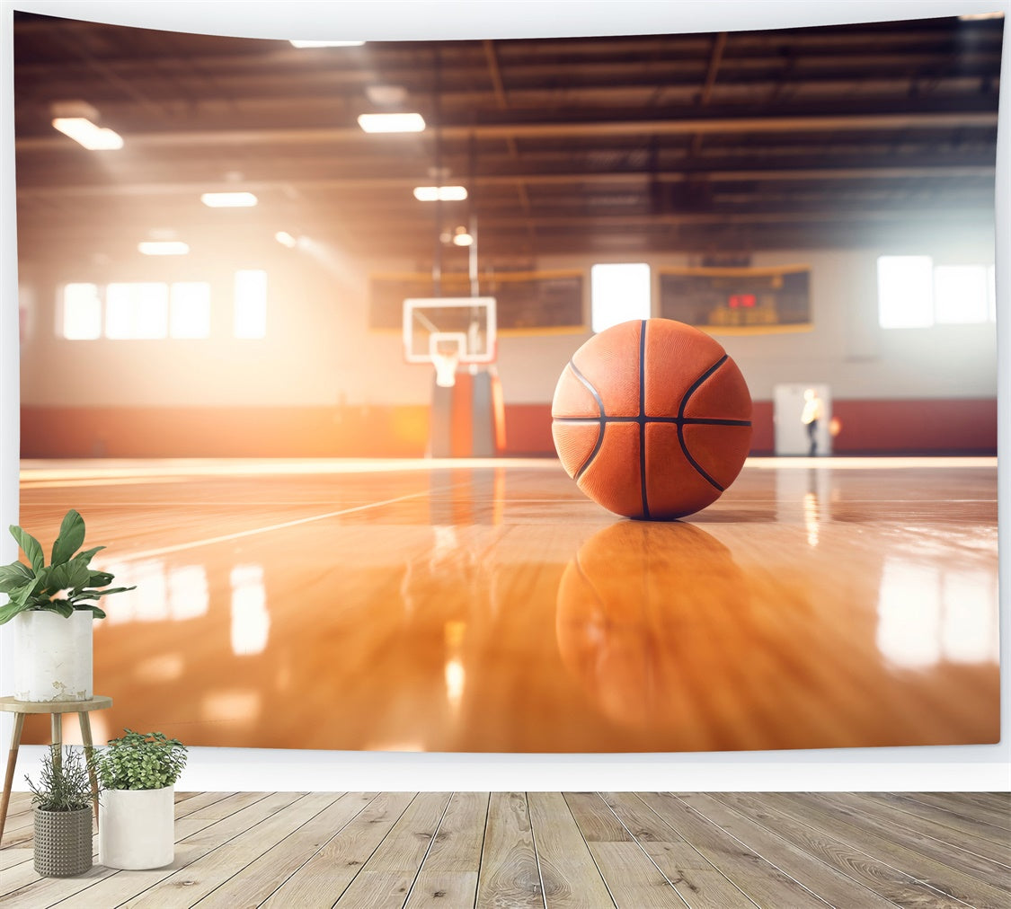 Toile de fond Ballon de Basket Professionnel Terrain de Sport BRP1-316