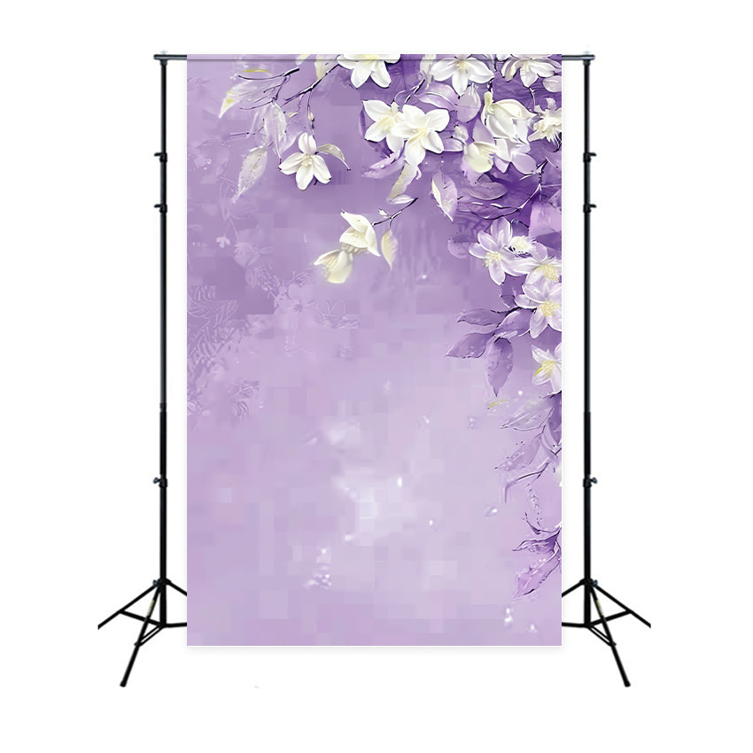 Fond Fleuri Élégance Lavande Délicate BRP1-387
