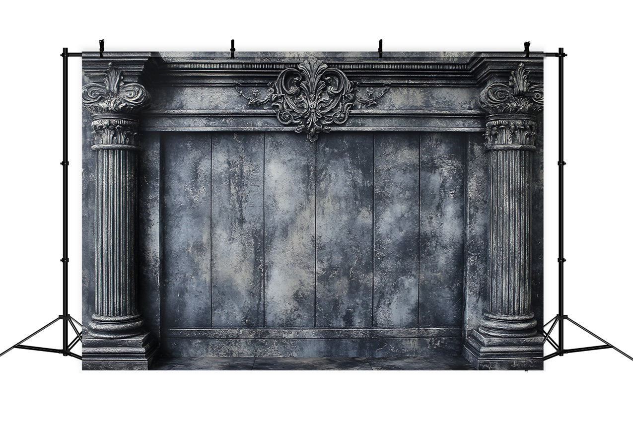 Fond Photo Boudoir Idées Mur Colonnes Texturé Élégant BRP1-447