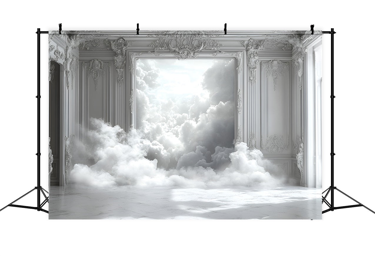 Toile de fond Boudoir Chambre Blanche Pure Nuage BRP1-459