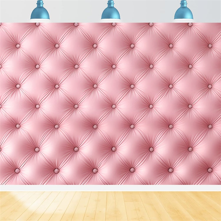 Fond Photo Boudoir Mur Coussin Capitonné Rose BRP1-480