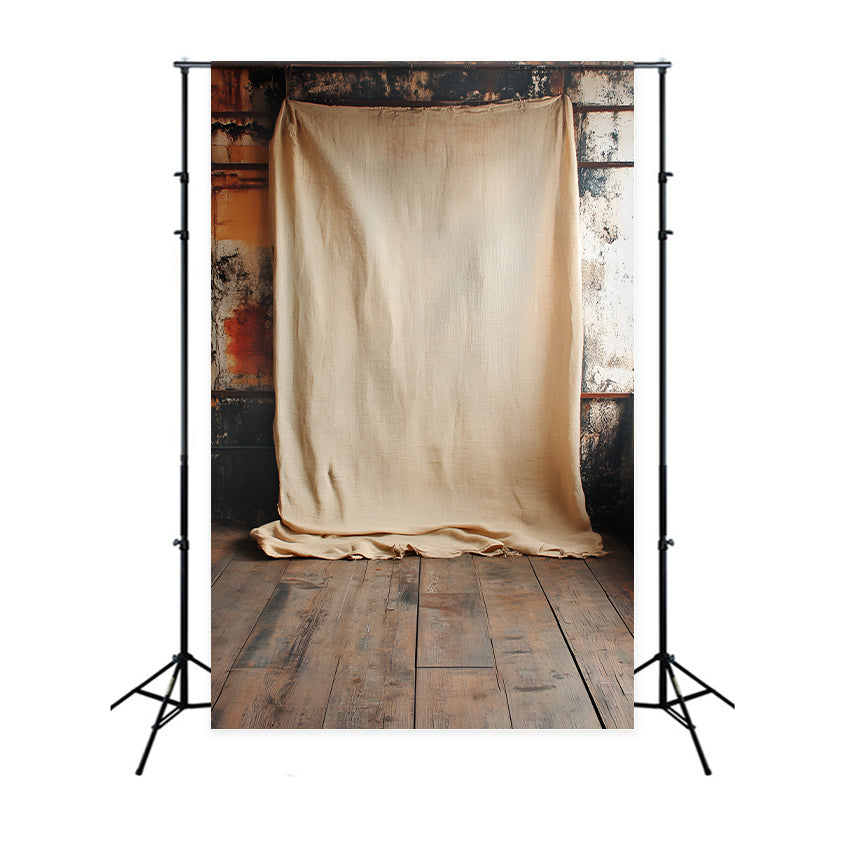 Toile de fond Boudoir Idées Sol Tissu Beige Vintage BRP1-489