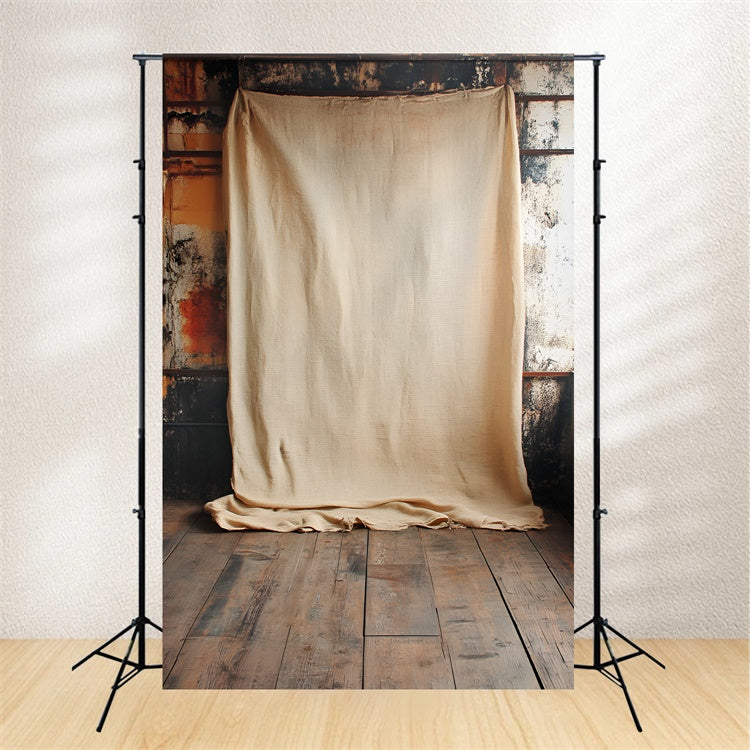 Toile de fond Boudoir Idées Sol Tissu Beige Vintage BRP1-489