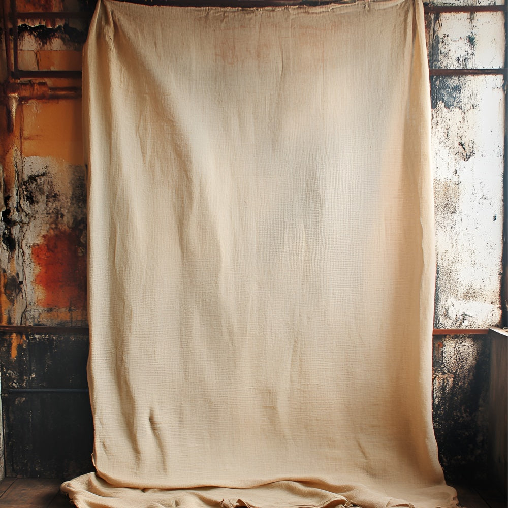 Toile de fond Boudoir Idées Sol Tissu Beige Vintage BRP1-489