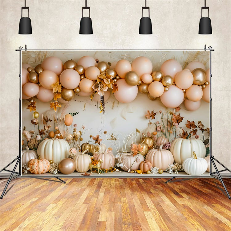 Toile de fond Ballons élégants récolte citrouille bohème BRP10-106