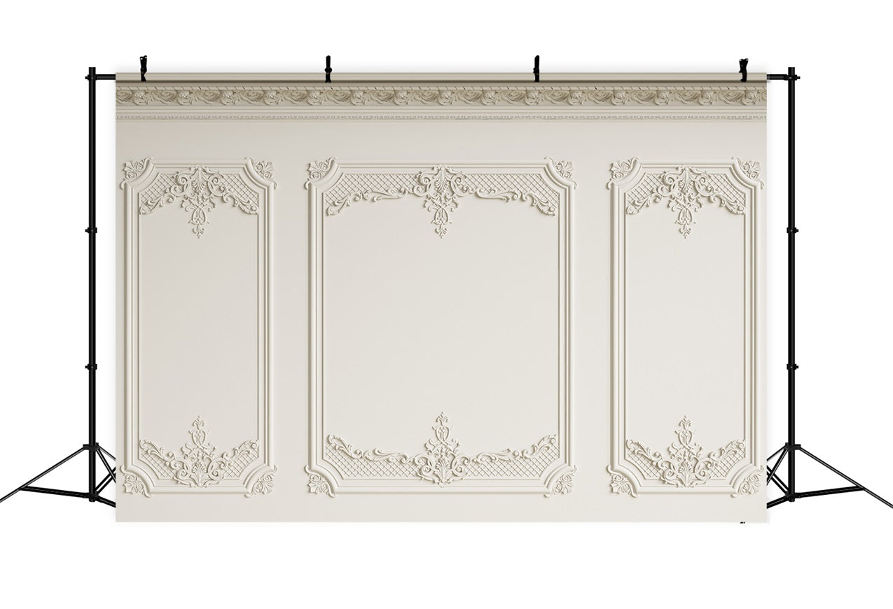 Toile de Fond Rétro Nostalgique Mur Crème BRP10-270