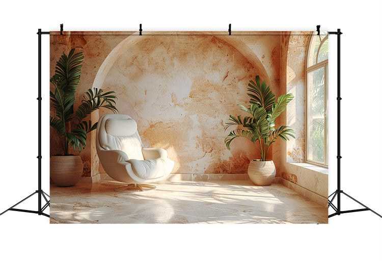 Toile De Fond Bohémien Design Arche Palmier BRP10-607