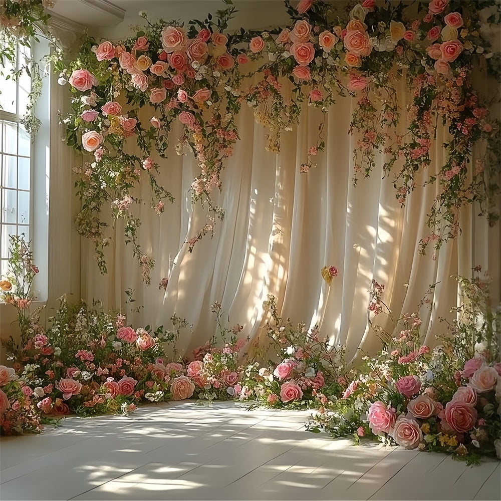 Toile de fond Décor d'arche florale bohème de rêve BRP10-92