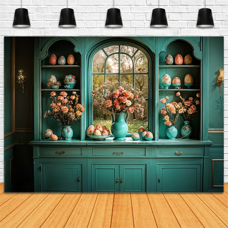 Toile de Fond Pâques Cabinet Cuisine Décor Œufs BRP11-346