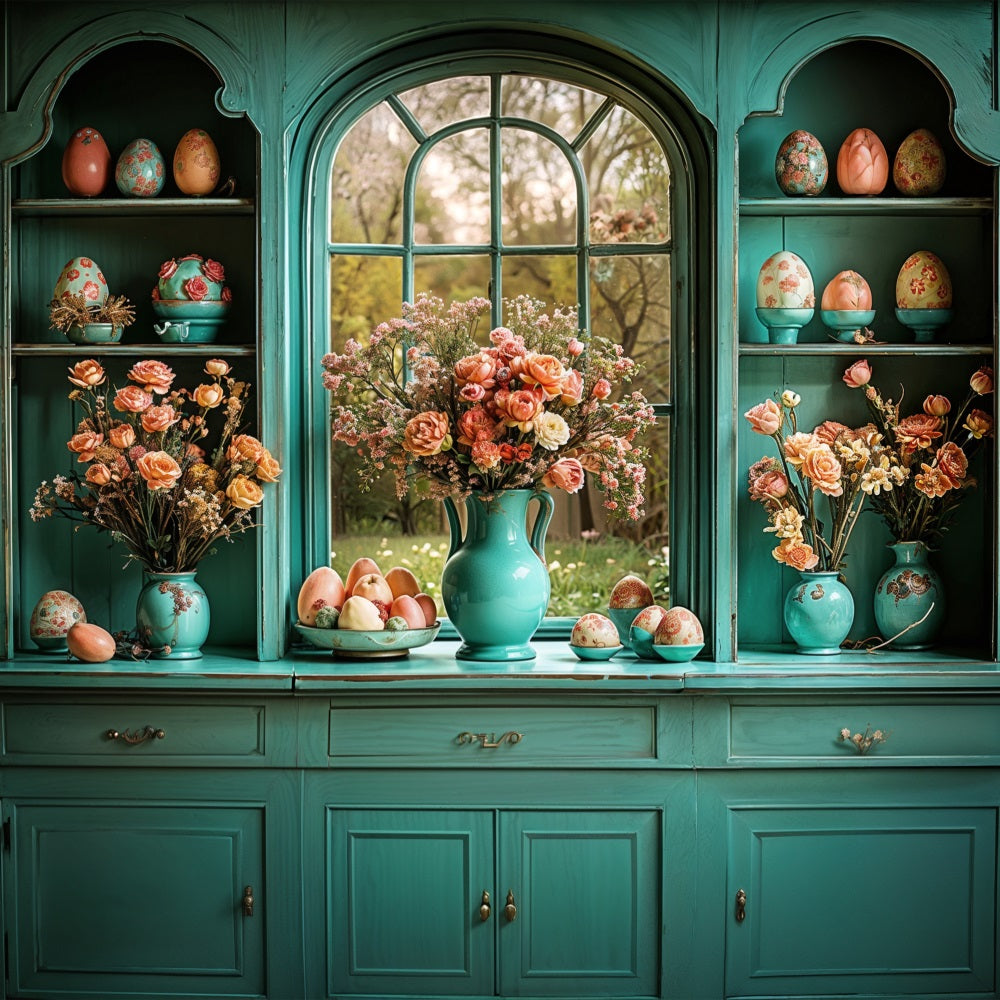 Toile de Fond Pâques Cabinet Cuisine Décor Œufs BRP11-346