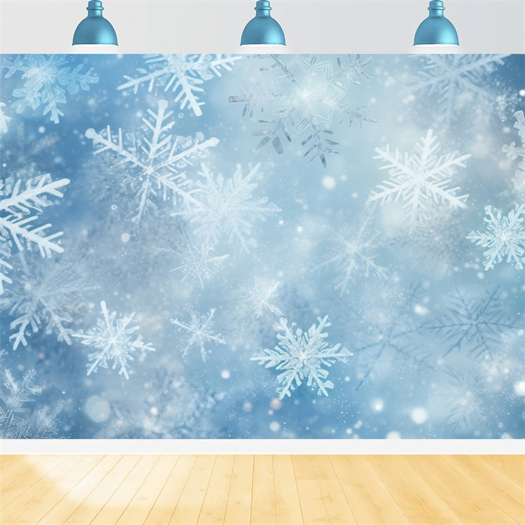 Toile de fond Hiver Magie Flocons de Neige Tombant BRP11-459