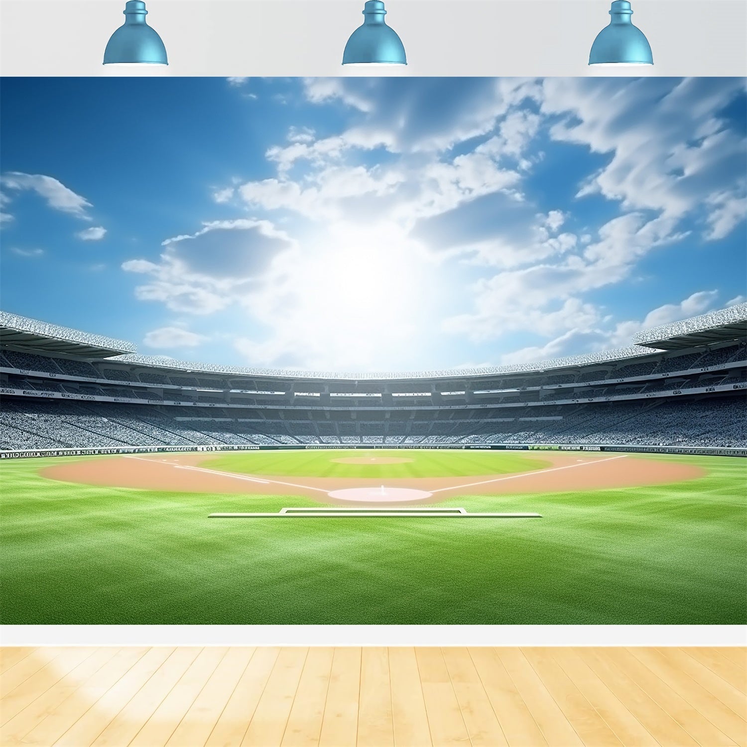 Toile de fond Sport Court Baseball Événement BRP12-586