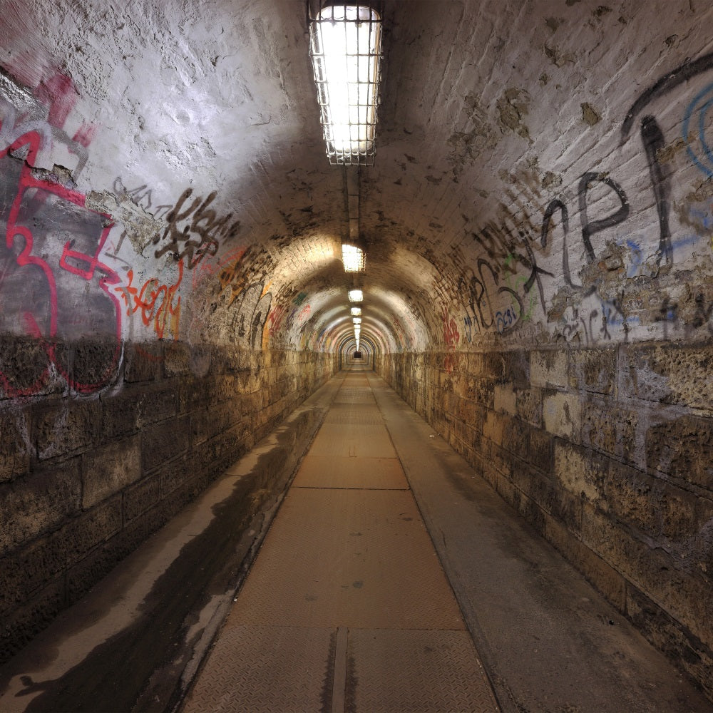 Toile de fond Architecture Tunnel Graffiti Photographie BRP12-669