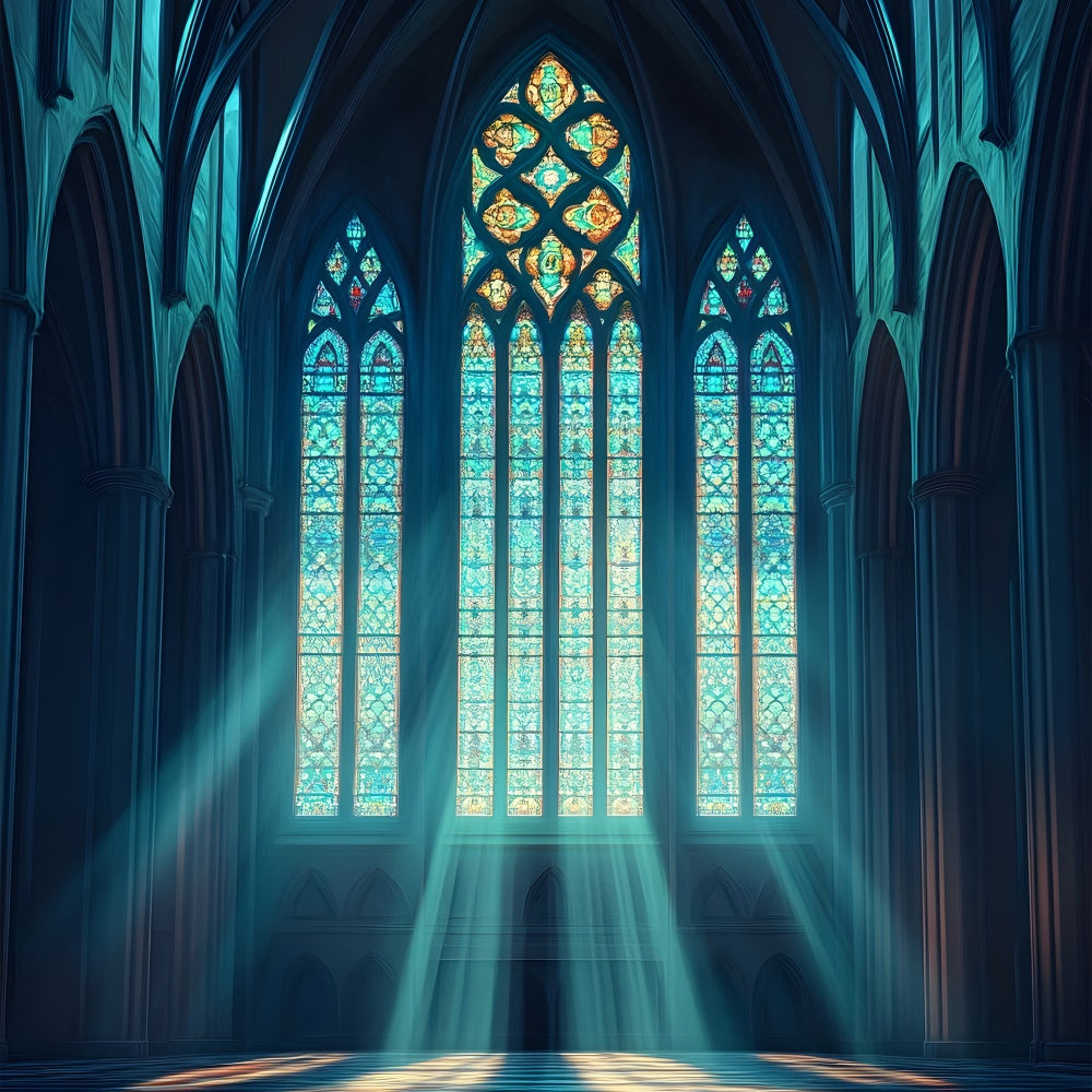 Toile de fond Églises Lumière Solaire Fenêtres Arche Gothique BRP12-710