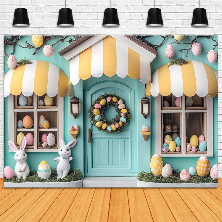Fond Photo Pâques Scène Magique de Lapin Boutique BRP12-734