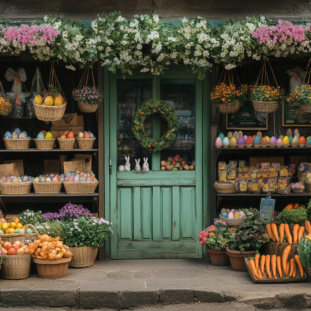 Fond Photo Pâques Ferme Légumes Floraux BRP12-736