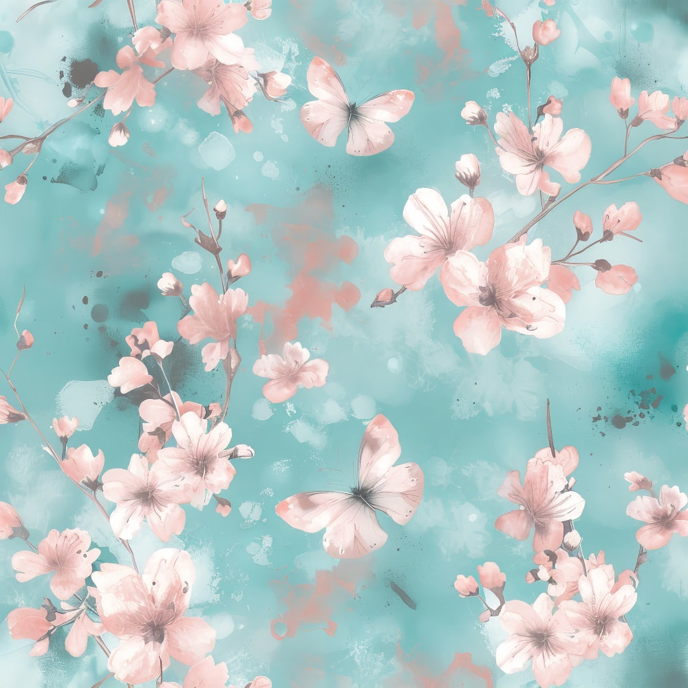 Fond Photo Fleurs Aquarelle Rêveuse Florale BRP2-62