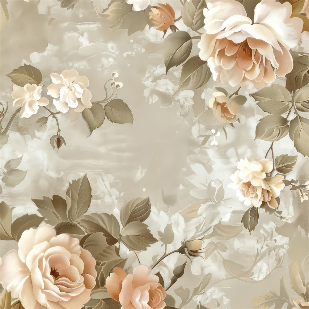 Fond Floral Photo Rose Vintage Douce Romantique BRP2-73