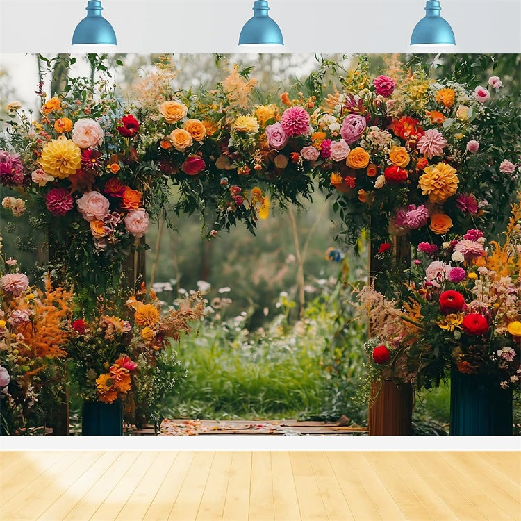 Fond Photo Floral Archée Sentier Florale Vibrante BRP2-90