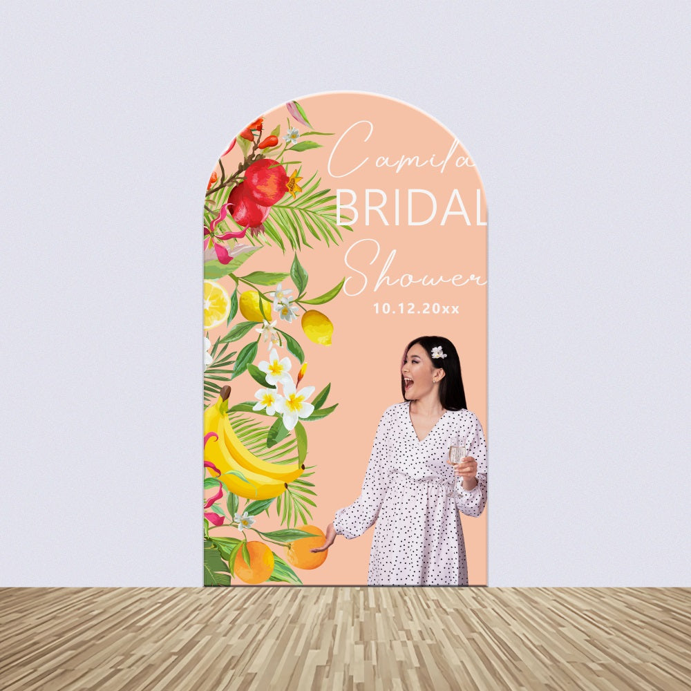 Kit de Toile de fond Arch Personnalisable Bridal Shower Fleurs et Fruits BRP4-141