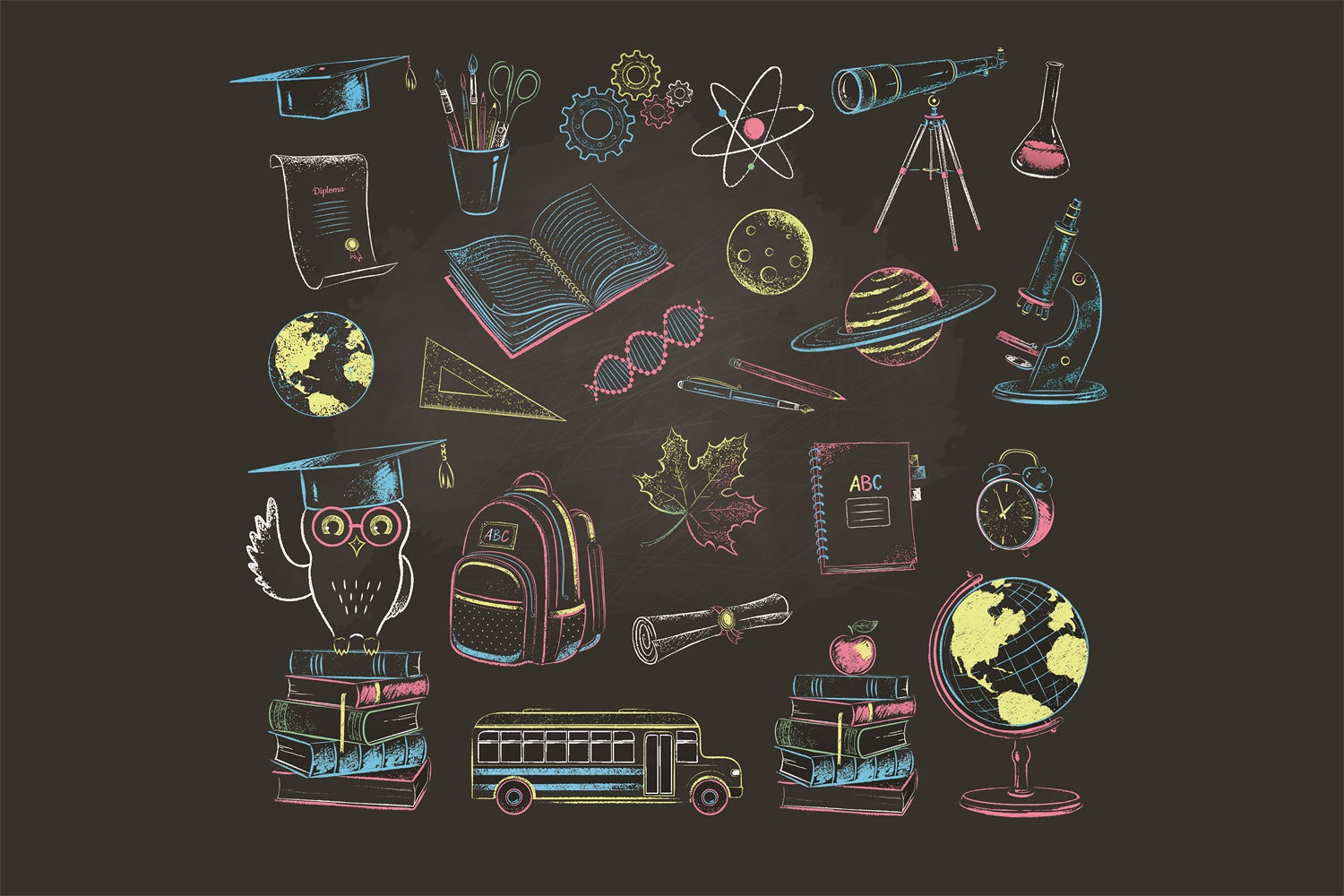 Toile de Fond de Vie Scolaire pour la Rentrée Scolaire BRP7-2