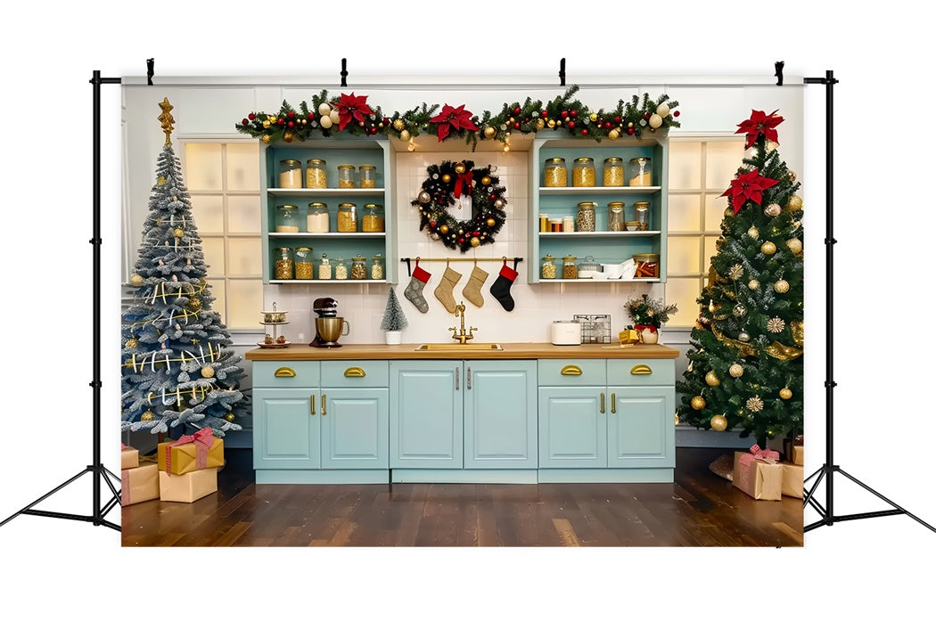 Toile de fond de Cuisine de Célébration de Noël BRP8-3