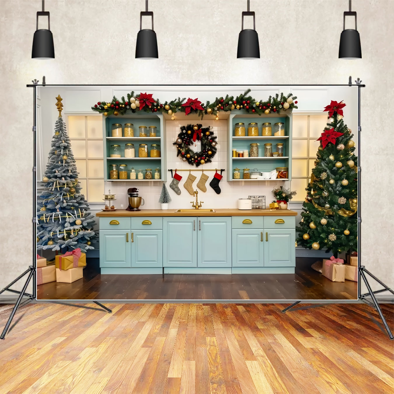 Toile de fond de Cuisine de Célébration de Noël BRP8-3