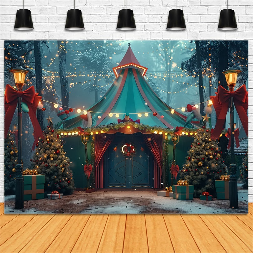 Toile de Fond Forêt Enchantée de Noël BRP8-44