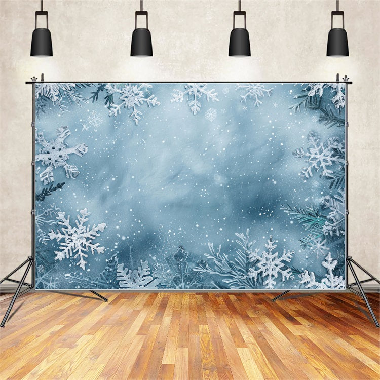 Toile de fond Merveille givrée Scintillante Flocons de neige Hiver BRP9-345