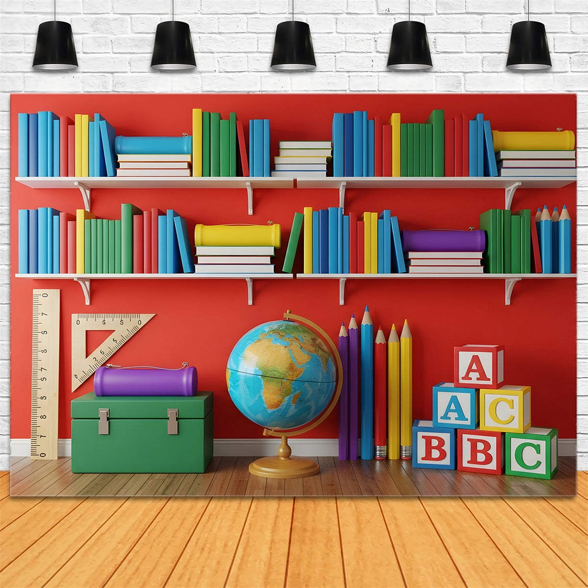 Fond photo école Bibliothèque de Classe Vibrante Par Magali