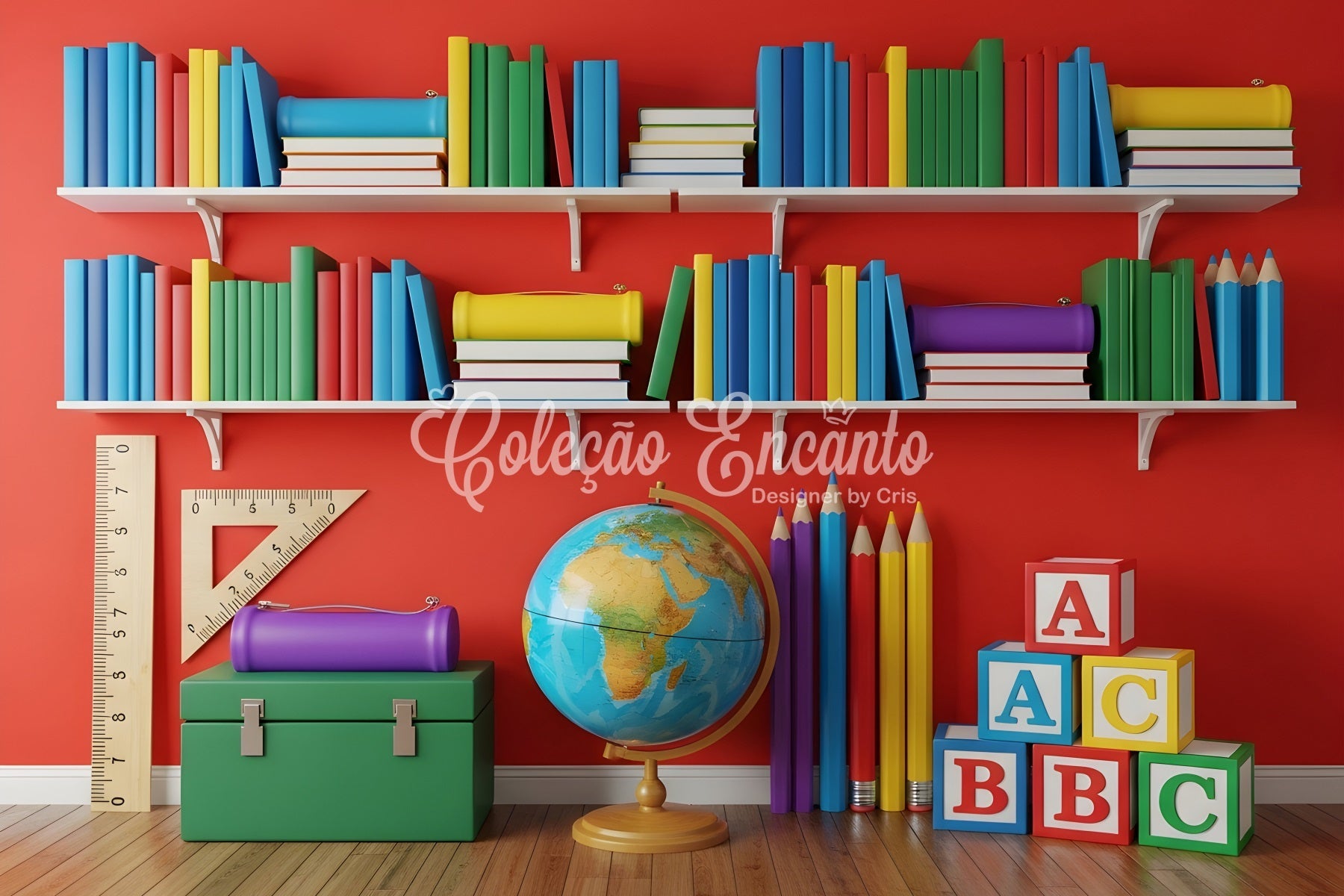 Fond photo école Bibliothèque de Classe Vibrante Par Magali