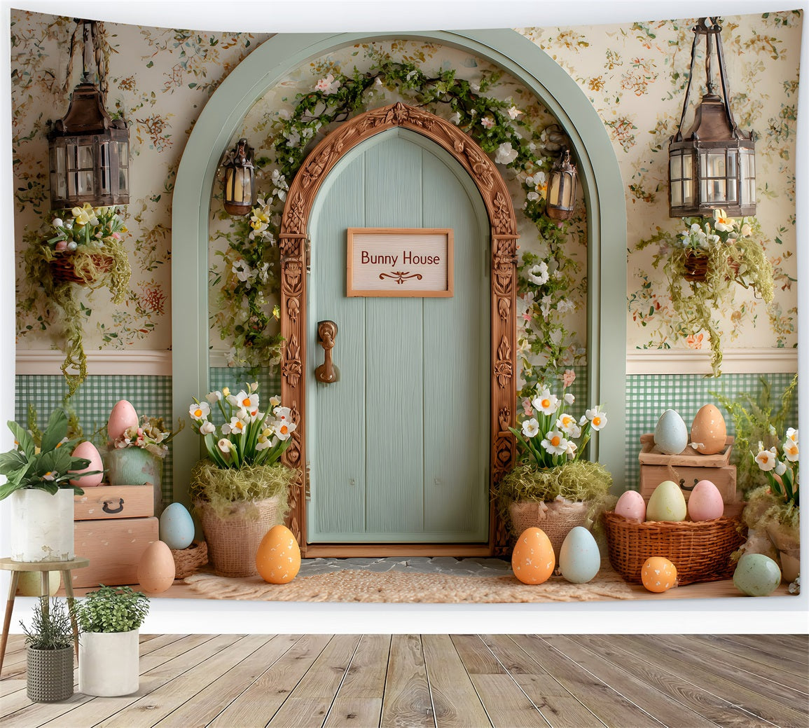 Fond Photo Pâques Porte Arche Œufs Floraux Par Magali