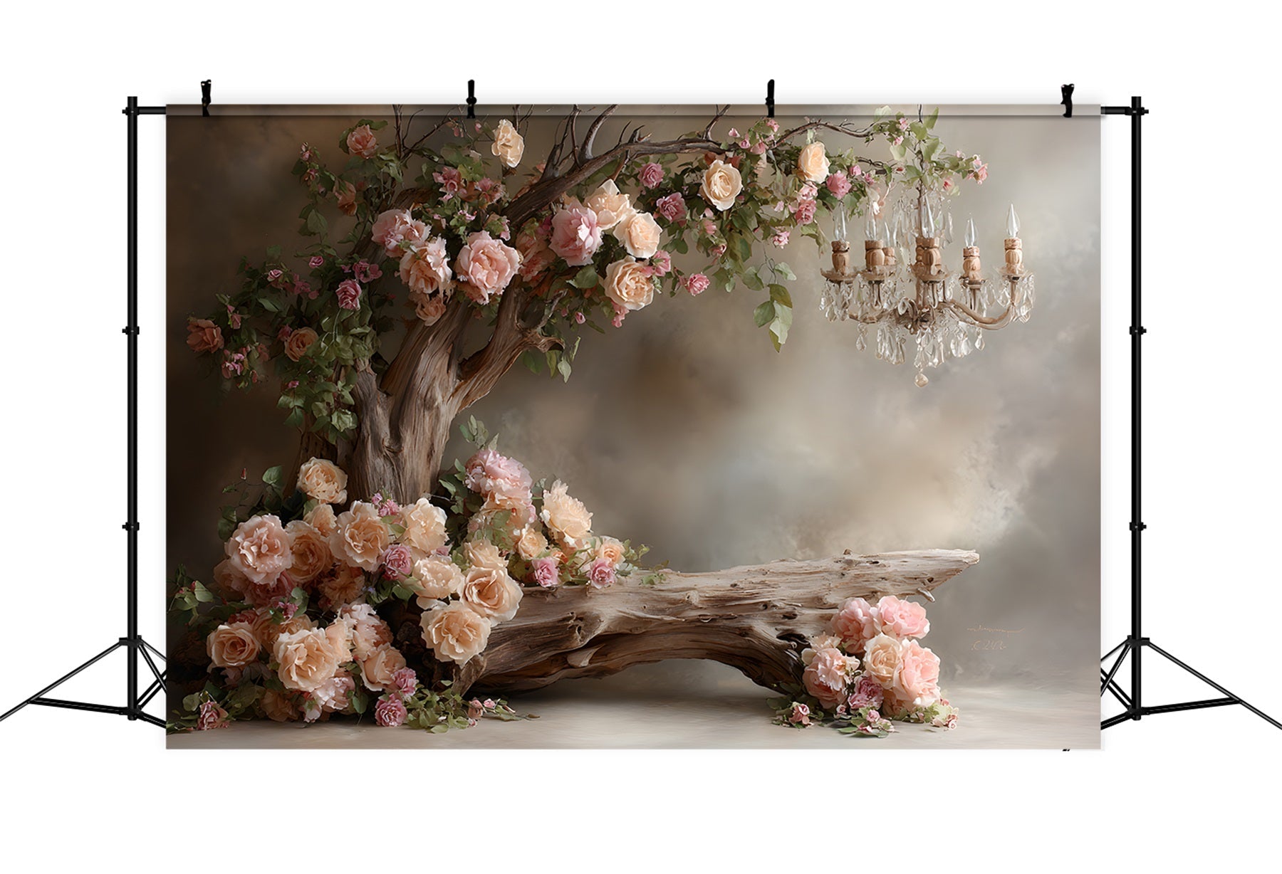 Toile de fond Fête des Mères Arche De Jardin Roses En Fleurs Par Magali
