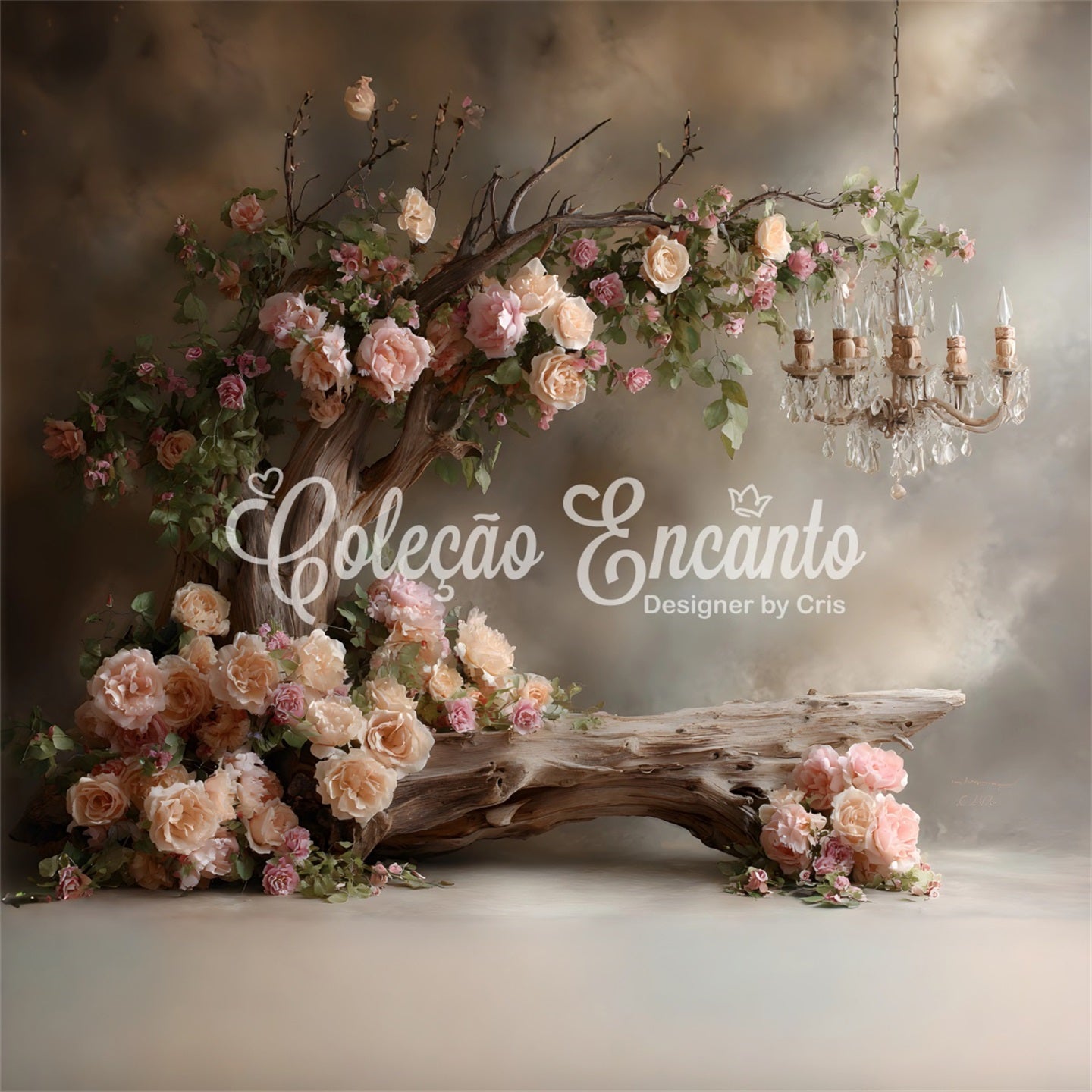 Toile de fond Fête des Mères Arche De Jardin Roses En Fleurs Par Magali