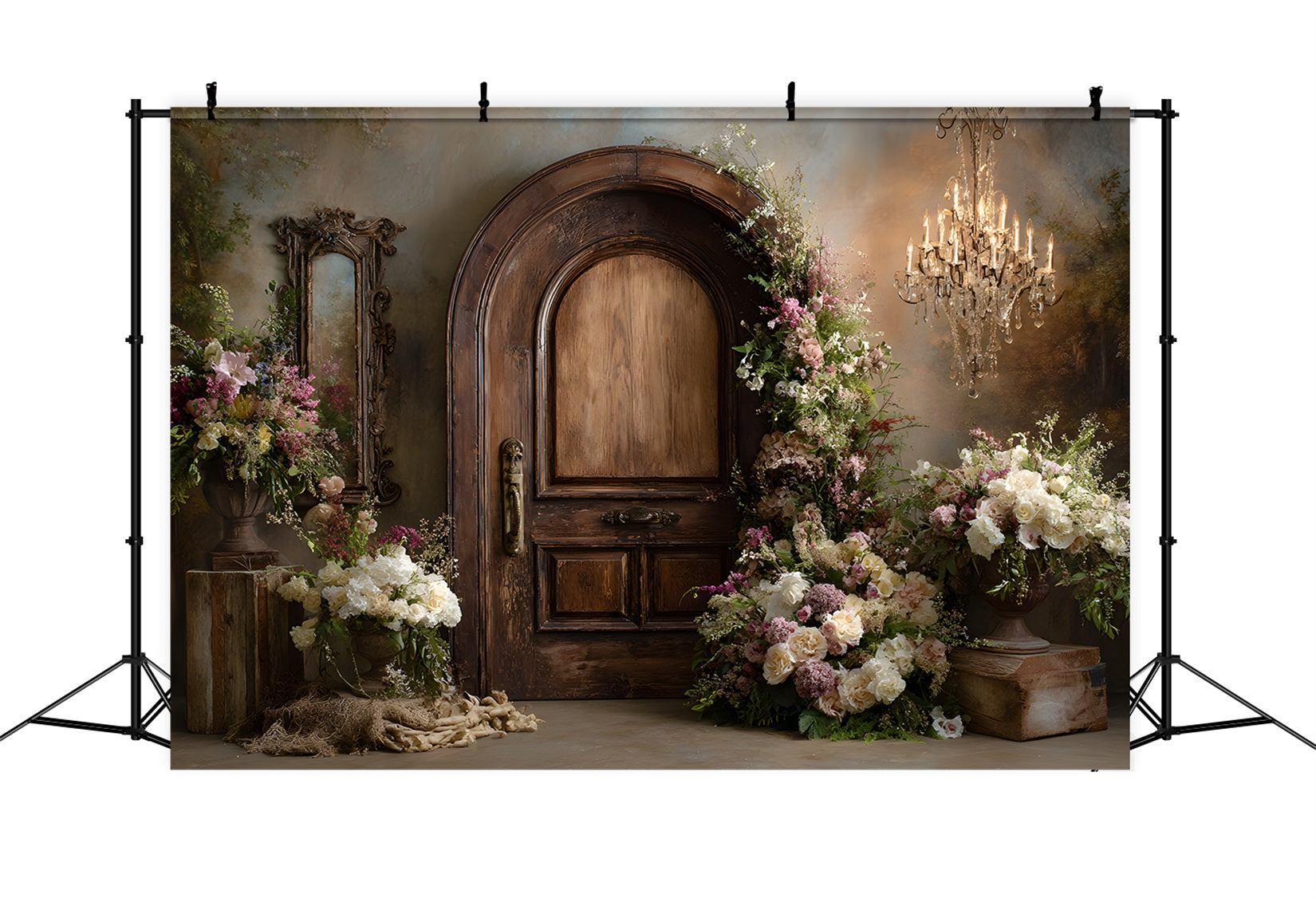 Toile de fond Studio Fête des Mères Porte Arche Vintage Florale Par Magali