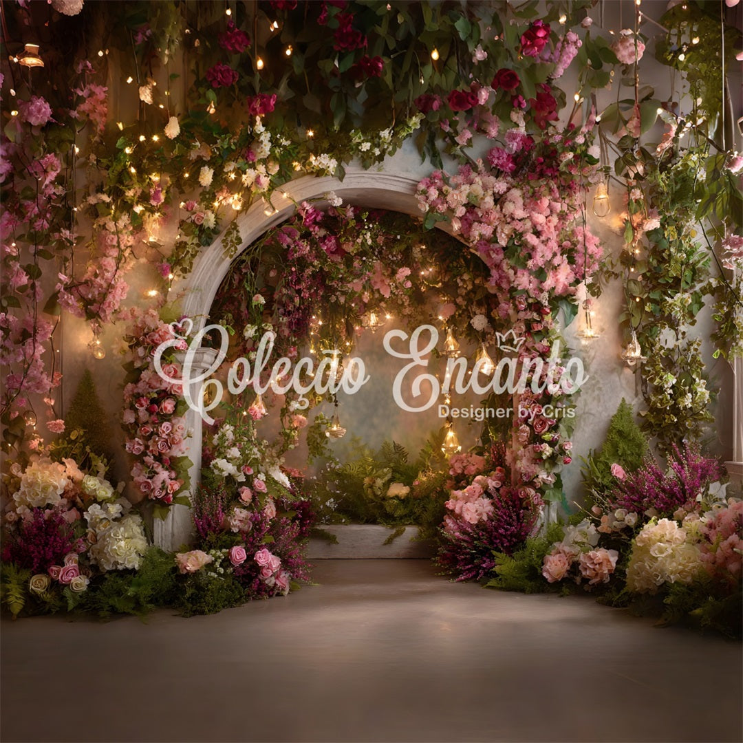 Toile de fond Photo Fête des Mères Jardin Floral Lumières Féeriques Par Magali
