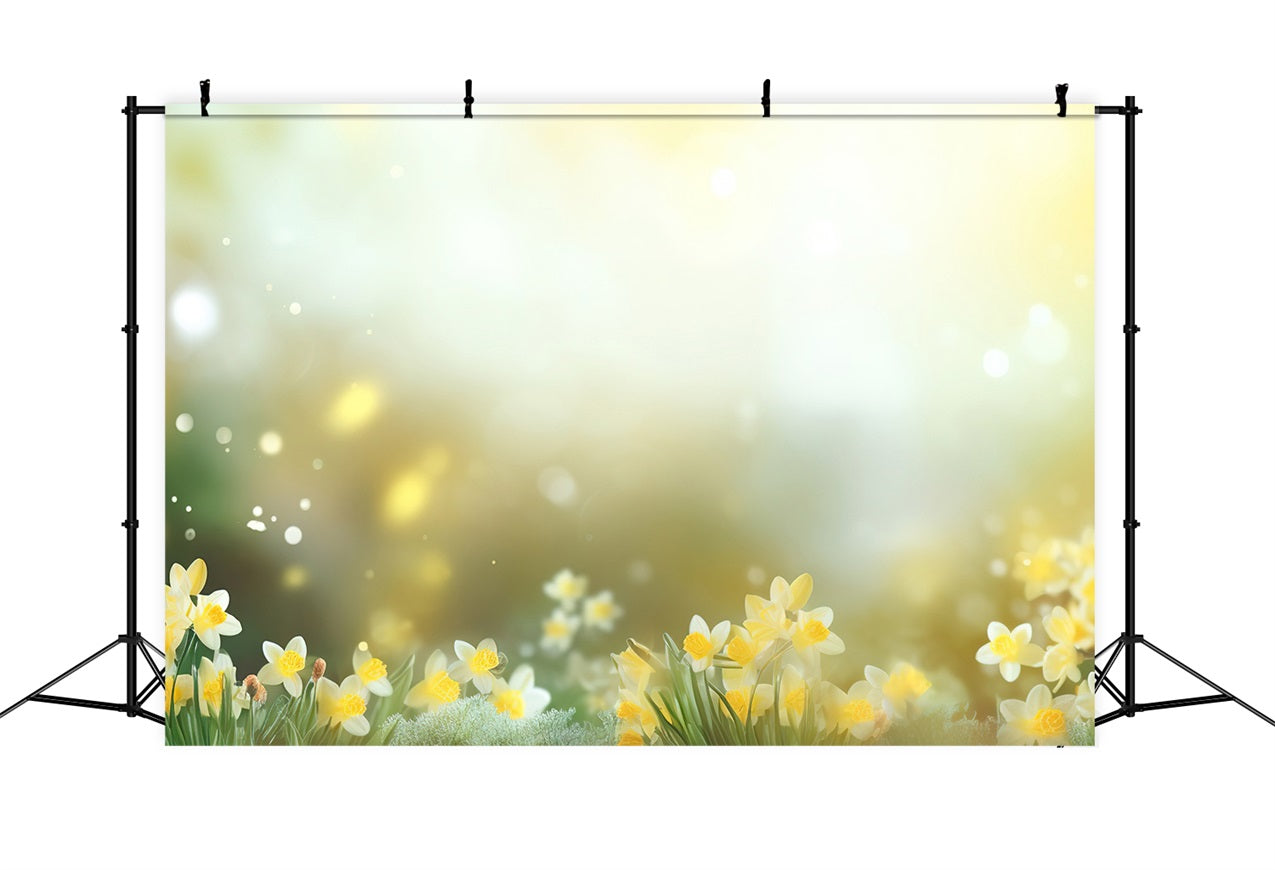 Toile de Fond Jonquille Lumière Jaune Fleur CJJ2-1