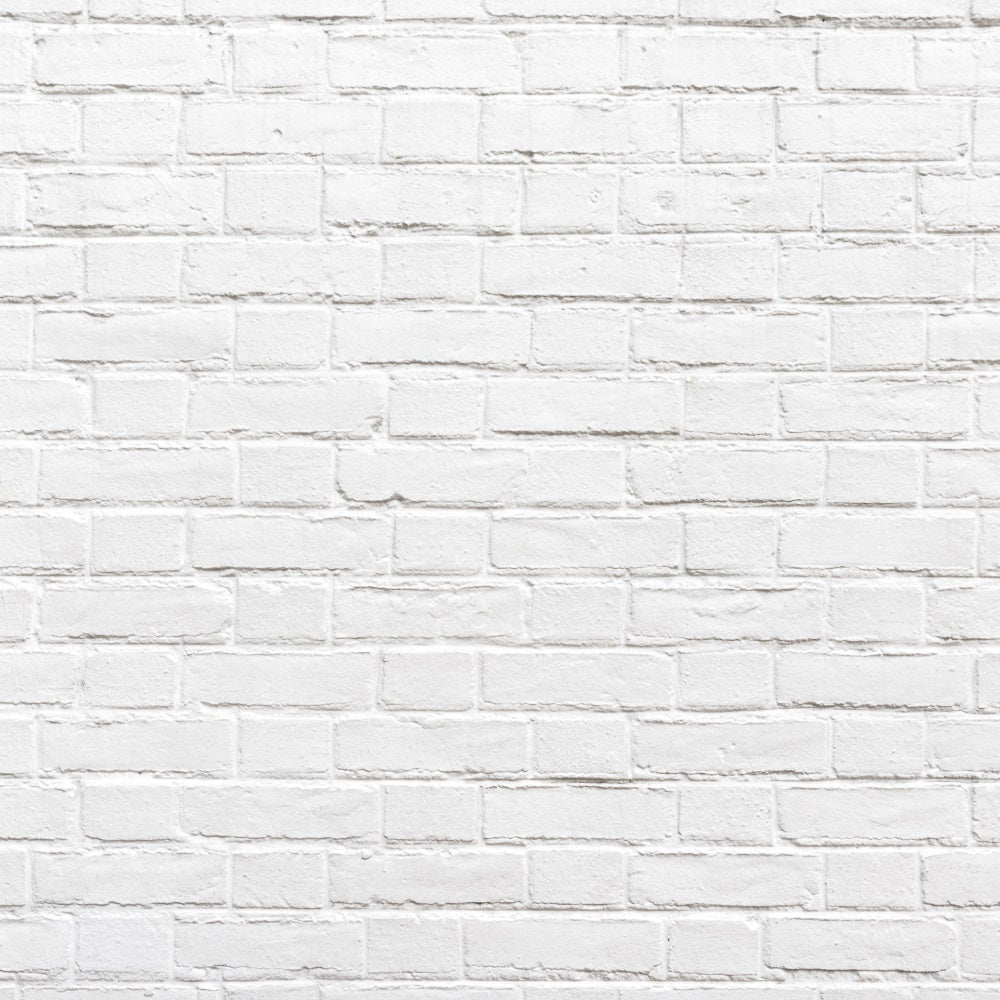 Toile de fond Mur Brique Blanc Moderne Immaculé CJJ3-19
