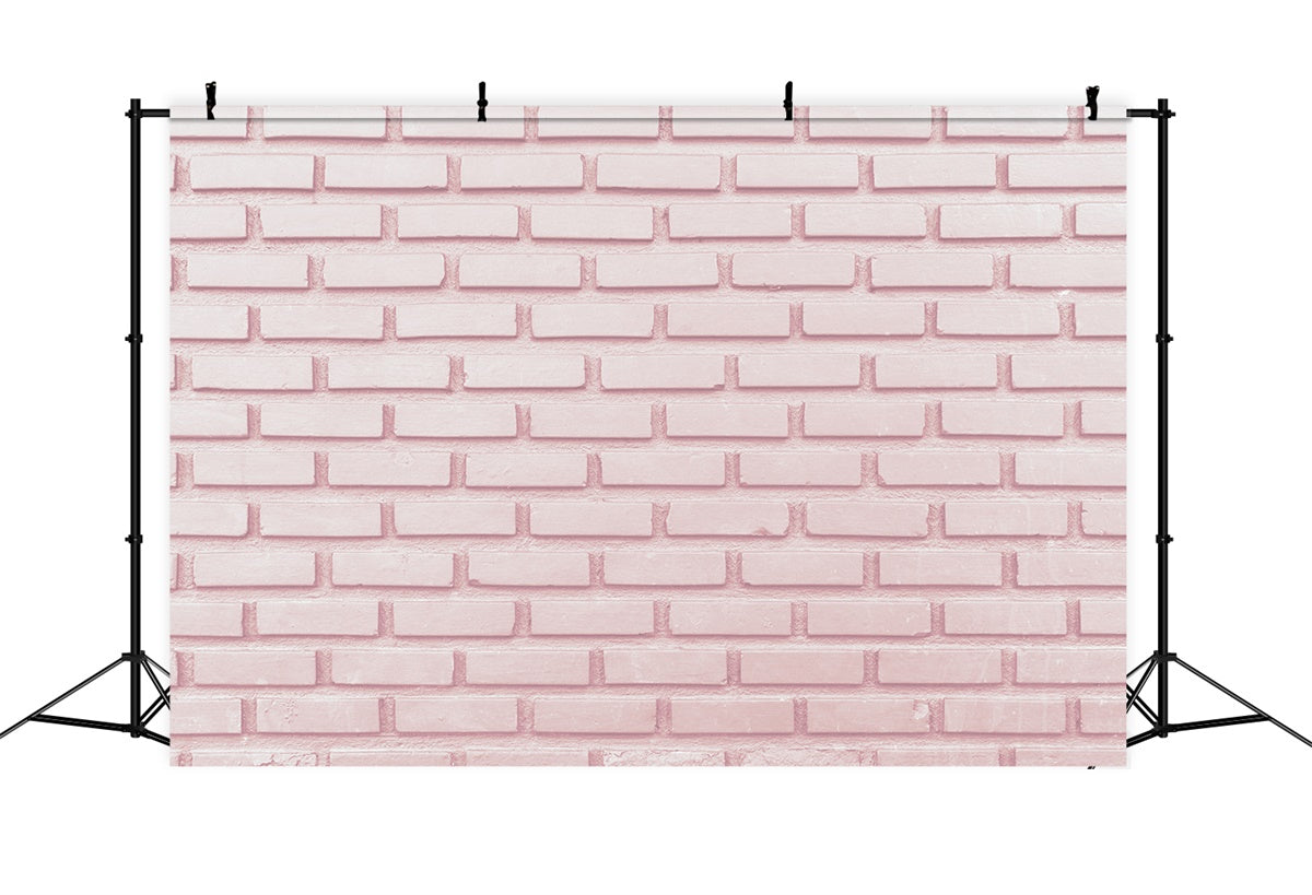 Toile de fond Photo Brique Rose Élégant Doux CJJ3-24