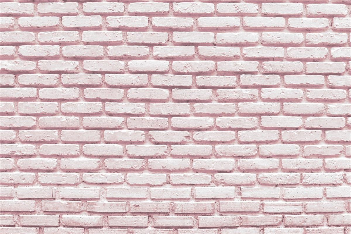 Toile de fond Mur Brique Rose Vintage Doux CJJ3-25