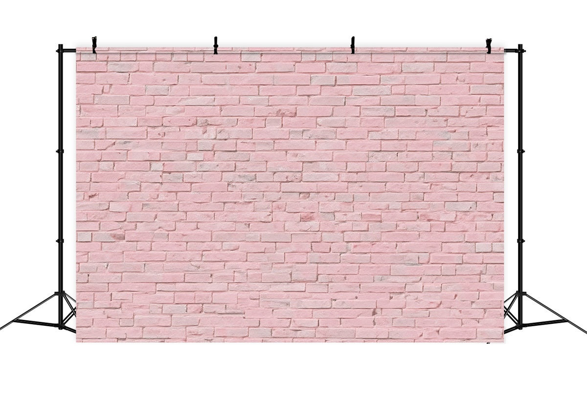 Toile de fond Photo Brique Minimaliste Rose CJJ3-26