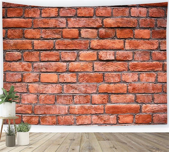 Toile de fond Mur Brique Patrimoine Mur Maçonné Rouge CJJ3-6