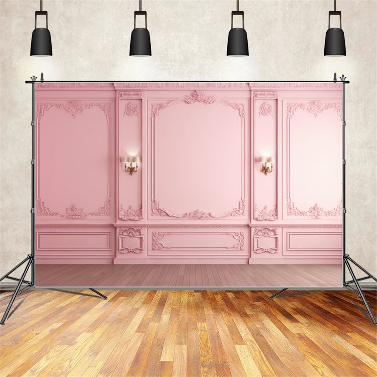 Toile de fond Mur Vintage Mur Romantique Orné Rose CSH2-261