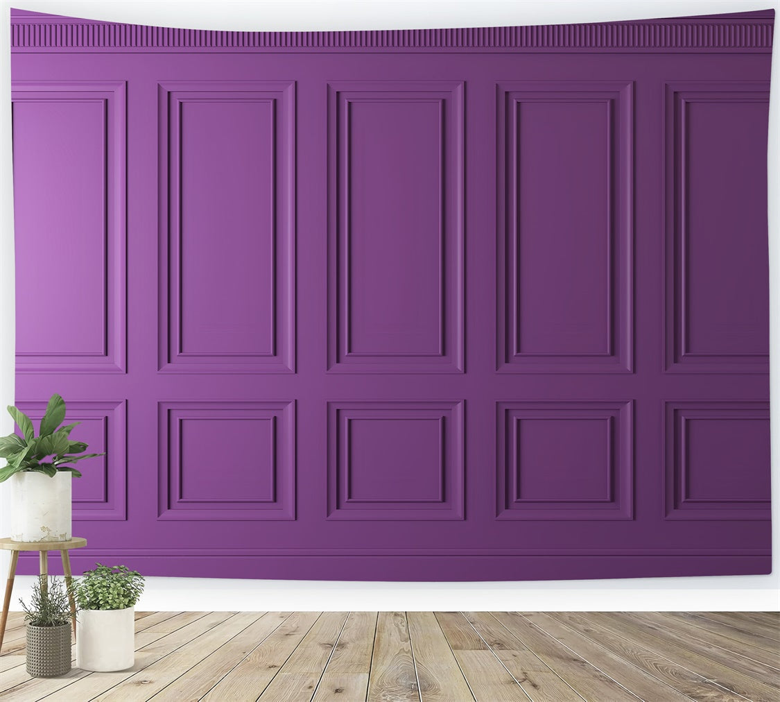 Toile de fond Mur Vintage Mur Panneaux Royaux Violets CSH2-264